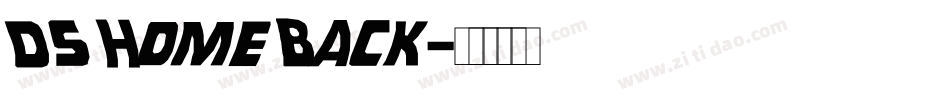 DS Home Back字体转换